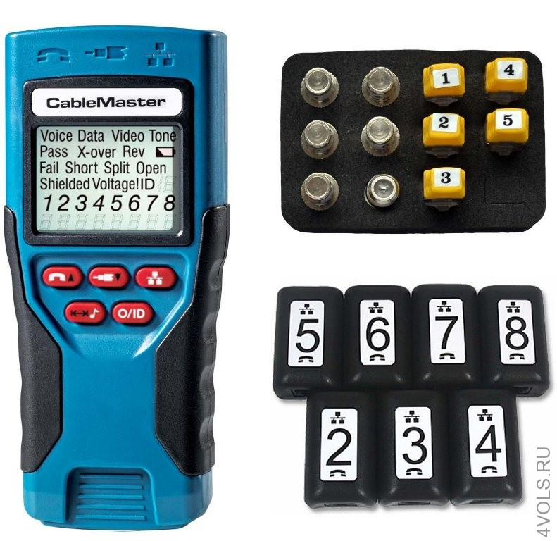 Softing CableMaster 450 + TT208 набор кабельного тестера и семи удаленных идентификаторов TT208 купить в Москве
