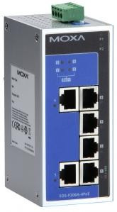 MOXA EDS P206A 4PoE Неуправляемый промышленный коммутатор 2 x 10/100TX ports