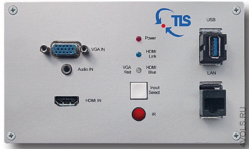 TLS HDBaseT Wall Installation Module MF 100T Настенный модуль с передатчиком VGA/HDMI/Аудио по витой паре до 100 м купить в Москве