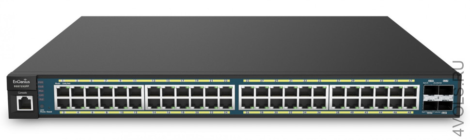 Коммутатор со встроенным контроллером на 50 ТД; 48 портов GbE PoE.at 740W 4SFP L2+ купить в Москве
