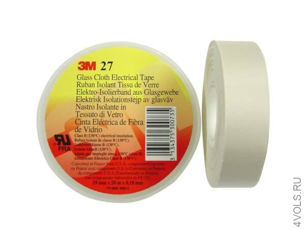 3M Scotch 27 стекловолоконная электроизоляционная лента