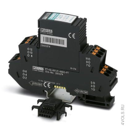 PHOENIX CONTACT PT IQ 4X1+F 48DC PT — Устройство защиты от перенапряжений купить в Москве