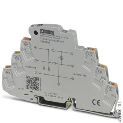 PHOENIX CONTACT TTC 6 2X1 24DC PT — Устройство защиты от перенапряжений купить в Москве