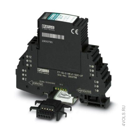 PHOENIX CONTACT PT IQ 5 HF 12DC UT — Устройство защиты от перенапряжений купить в Москве