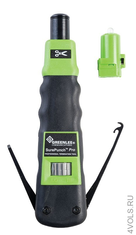 Greenlee PA3588 ударный инструмент SurePunch Pro PDT для расшивки кабеля на кросс с лезвием 66/110 и фонариком купить в Москве