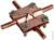 DEHN 314 300 Крестообразный соединитель для надземного монтажа без промежут. пластины Rd=8 10/8 10 мм St/tZn